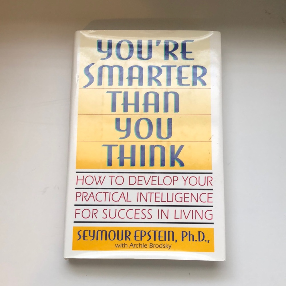 Hardcover Book & Dust Jacket You’re Smarter Than You Think By Seymour Epstien